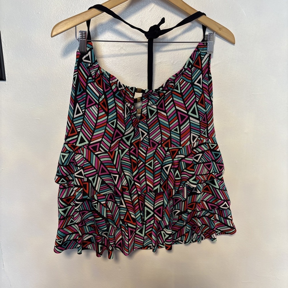 Sonnet Shores Womens Tankini Top BLACK, BLUE, GREEN PINK, WHITE Size 16